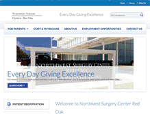 Tablet Screenshot of nwsurgeryredoak.com